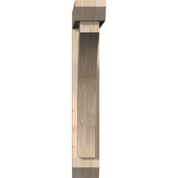 Thorton Slat Smooth Bracket W/ Offset Brace, Douglas Fir, 5 1/2W X 30D X 34H